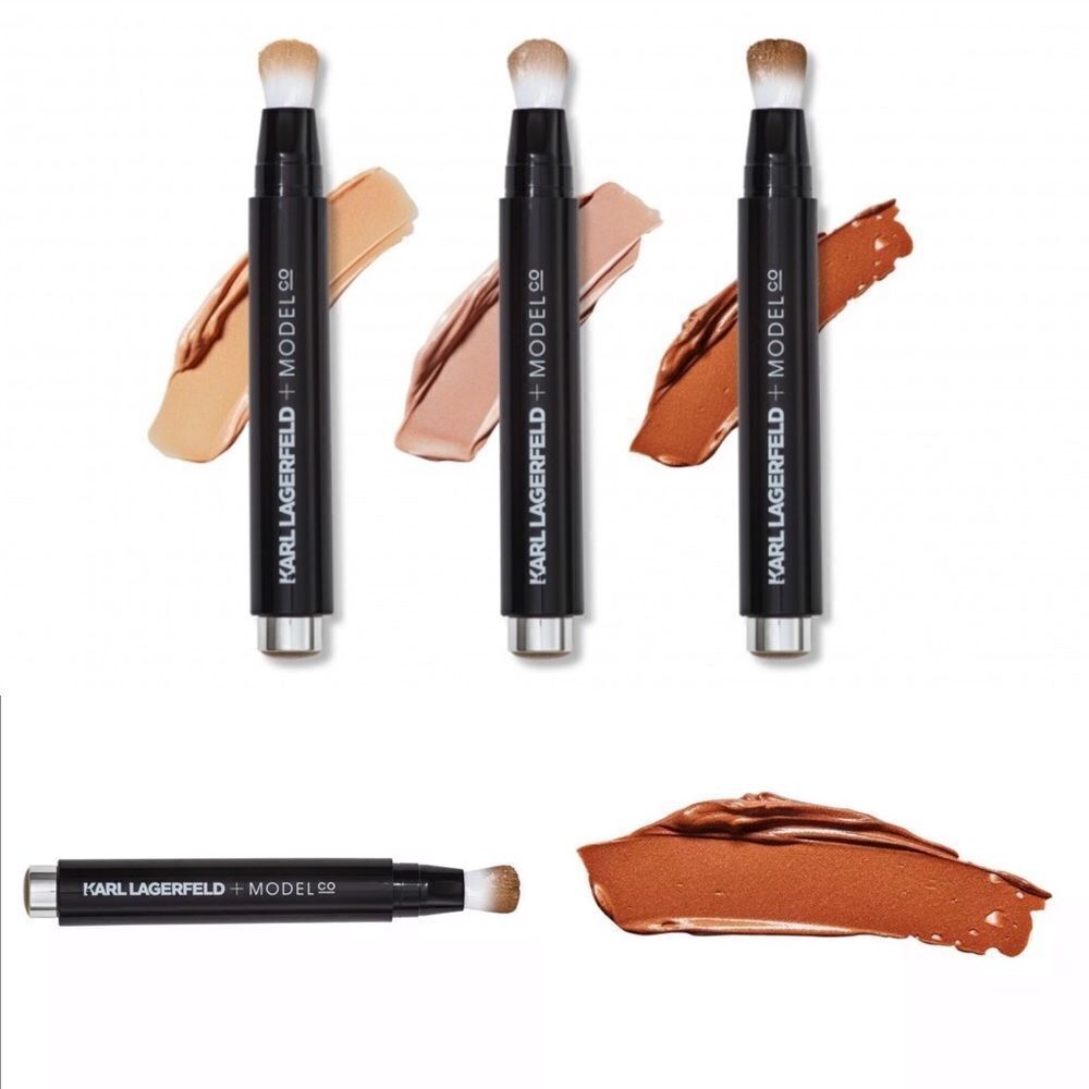 Karl Lagerfeld+ModelCo Liquid Strobing Pen Bronze NWT - Picture 1 of 7